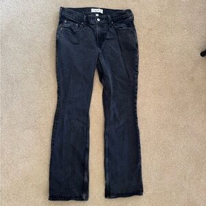 Abercrombie & Fitch Faded Black Boot Cut Jeans